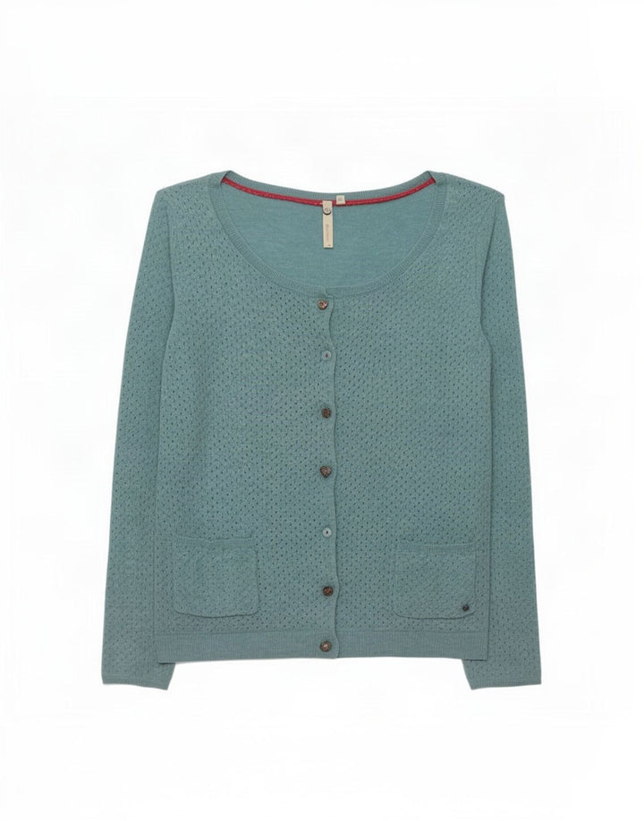 Maglione cardigan da donna White Stuff UK 10 Piccolo cotone blu