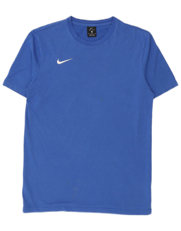 T-shirt Nike Dri Fit da uomo in cotone blu medio