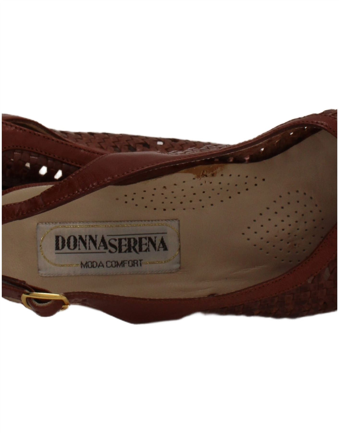 Donna Serena Sandali in pelle da donna Taglia UK 2.5 Pelle marrone