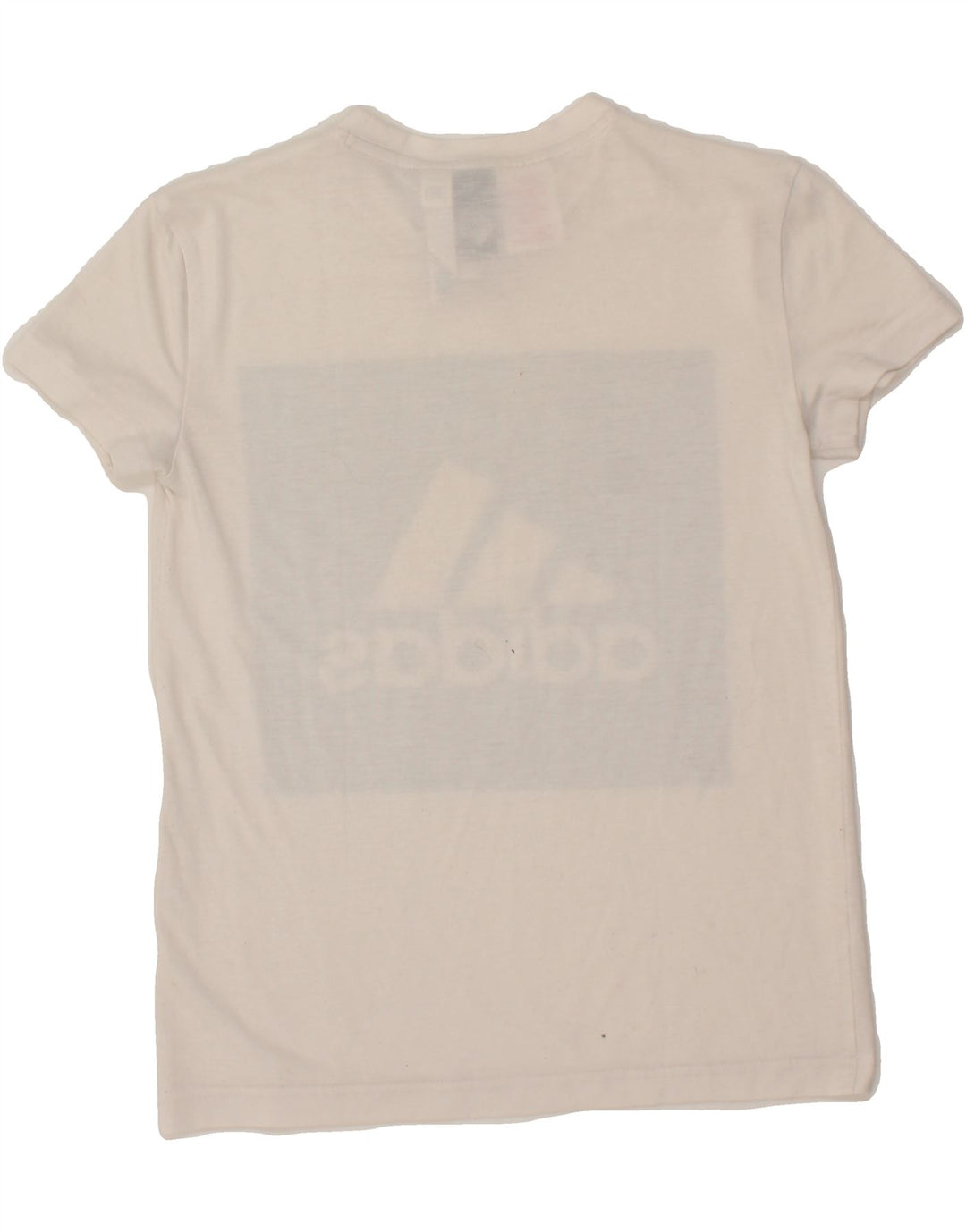 ADIDAS Boys Graphic T-Shirt Top 9-10 Years White Polyester Vintage Adidas and Second-Hand Adidas from Messina Hembry 
