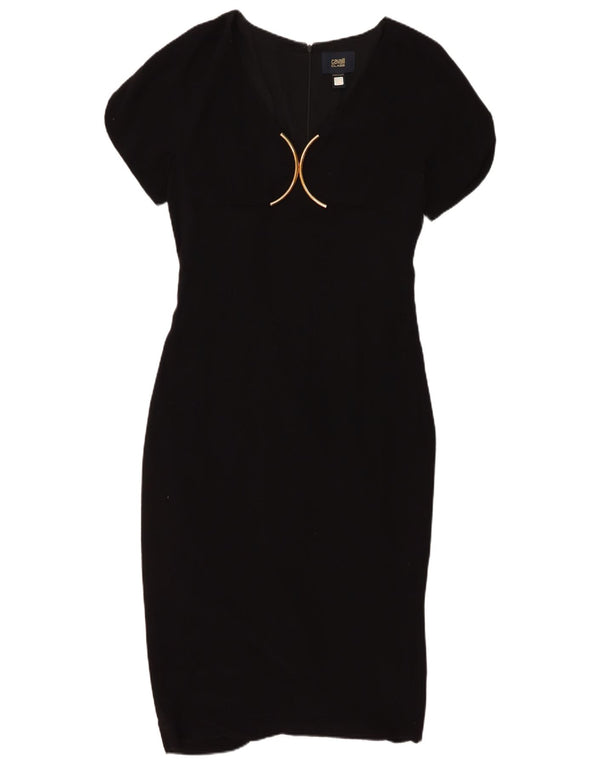 Abito Tubino Donna Roberto Cavalli IT 46 Large Nero in Viscosa