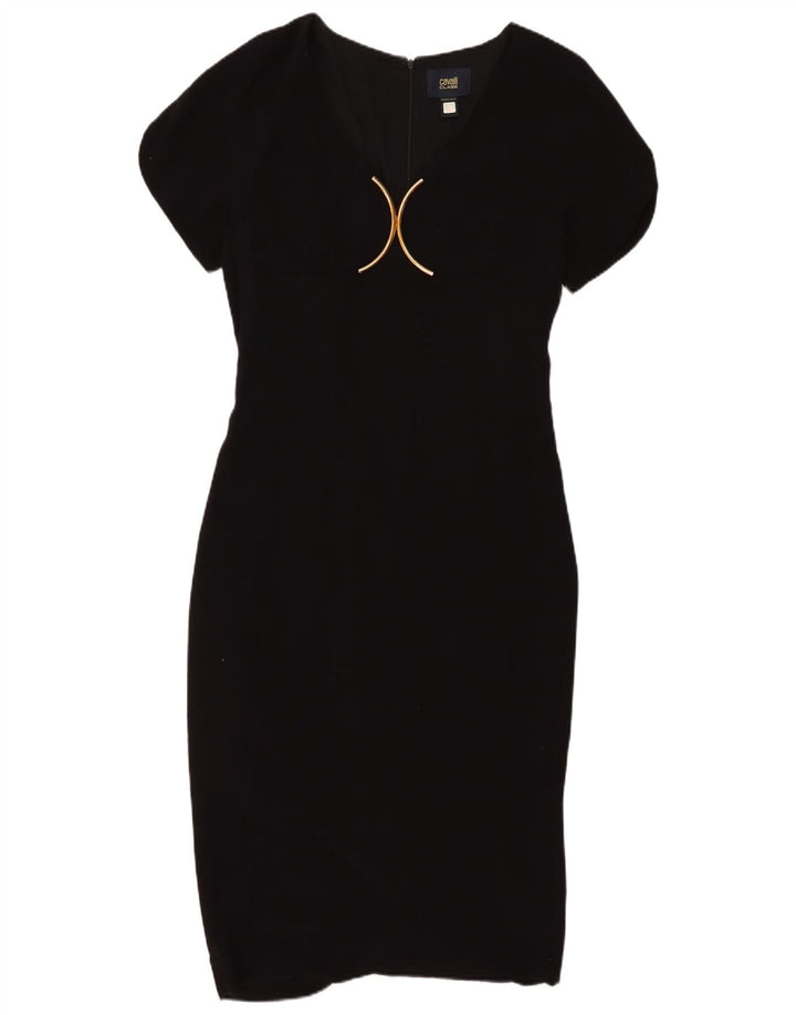 Abito Tubino Donna Roberto Cavalli IT 46 Large Nero in Viscosa