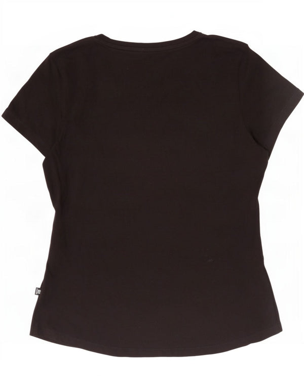 T-shirt grafica da donna Puma UK 12 media nera
