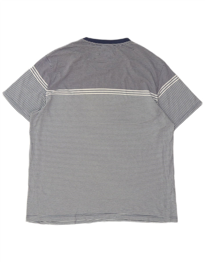 PINGUIN T-shirt alta da uomo Top XL Cotone a righe blu navy