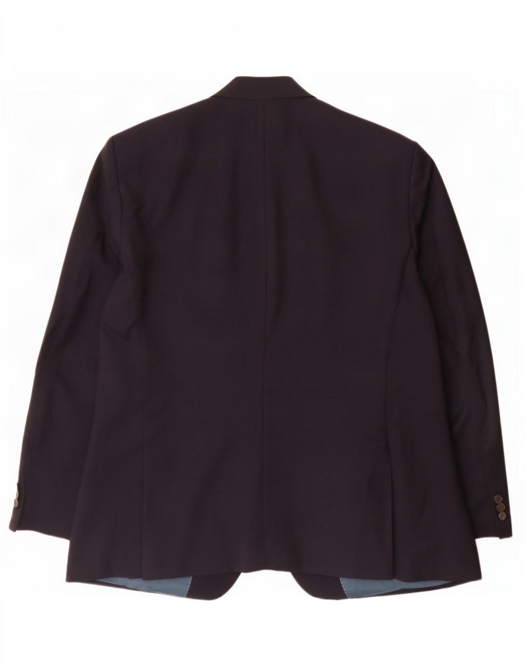 Giacca blazer da uomo a 2 bottoni Hugo Boss UK 42 XL Lana gessata blu navy