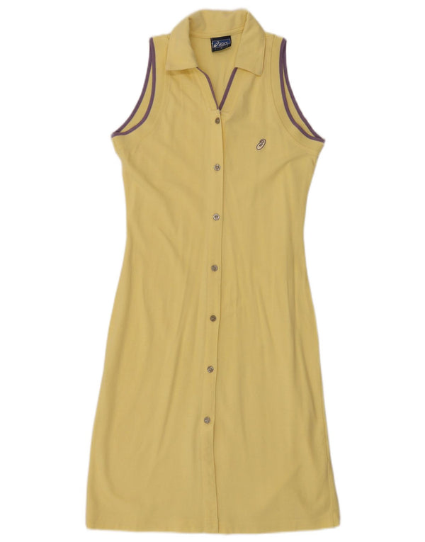 Abito camicia senza maniche da donna Asics UK 8 Small Giallo