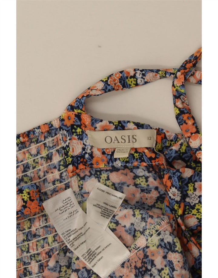 Abito sottoveste da donna Oasis UK 12 Viscosa floreale multicolore media