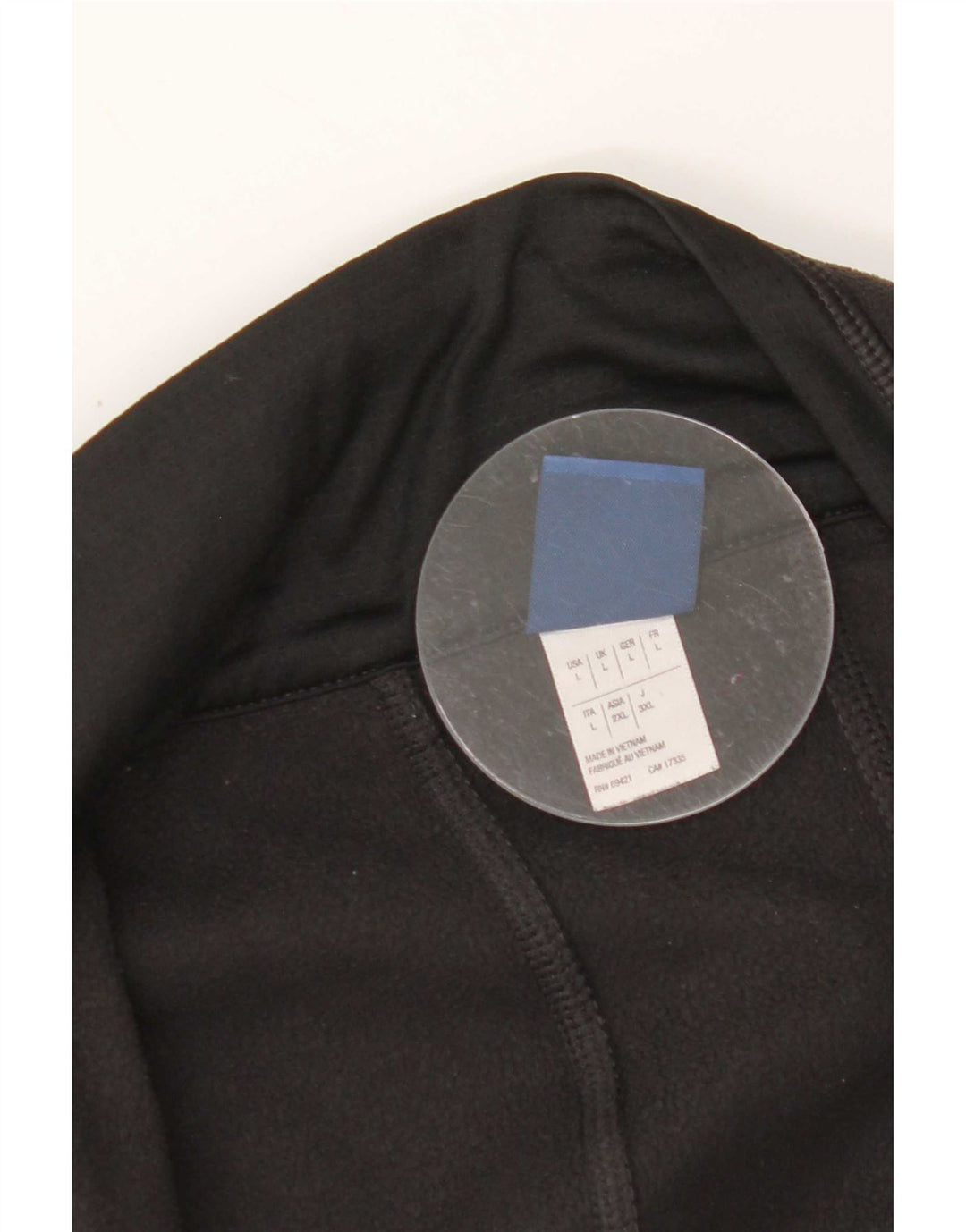 Giacca in pile Reebok da donna UK 16 Large Nero Poliestere