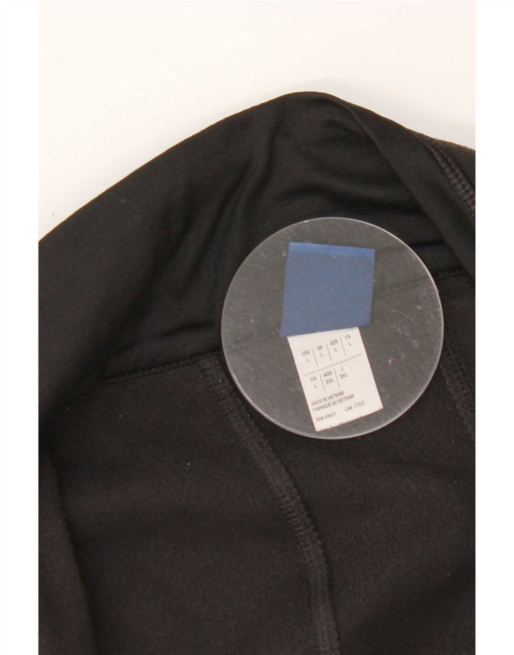 Giacca in pile Reebok da donna UK 16 Large Nero Poliestere