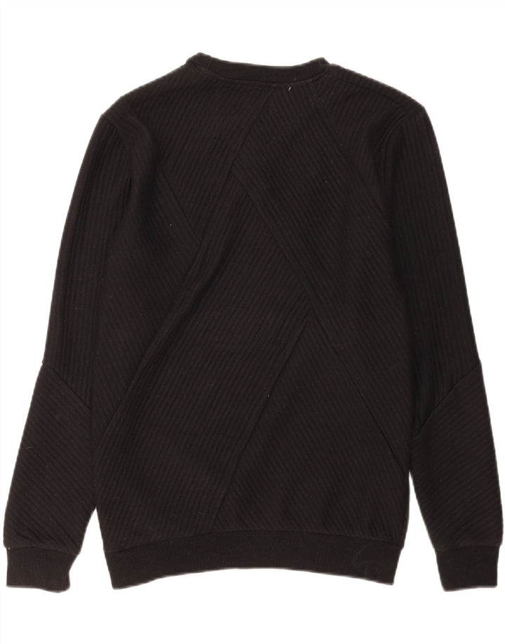 Felpa Zara Uomo Maglione Cotone Nero Medio