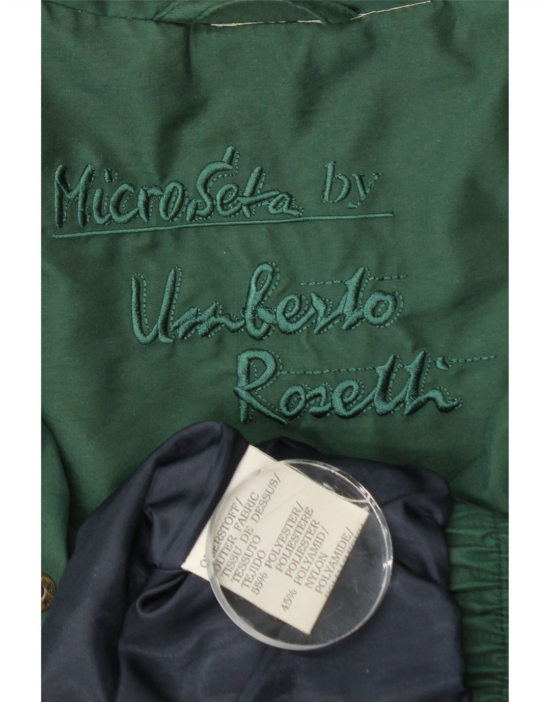 Bomber da uomo Umberto Rosetti UK 40 Large Verde Poliestere
