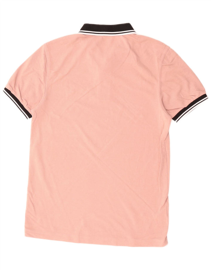 Polo da rugby da uomo Fred Perry in cotone rosa medio