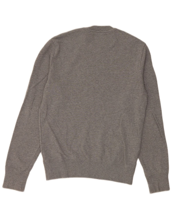 Felpa da uomo Fred Perry Maglione piccolo in cotone grigio