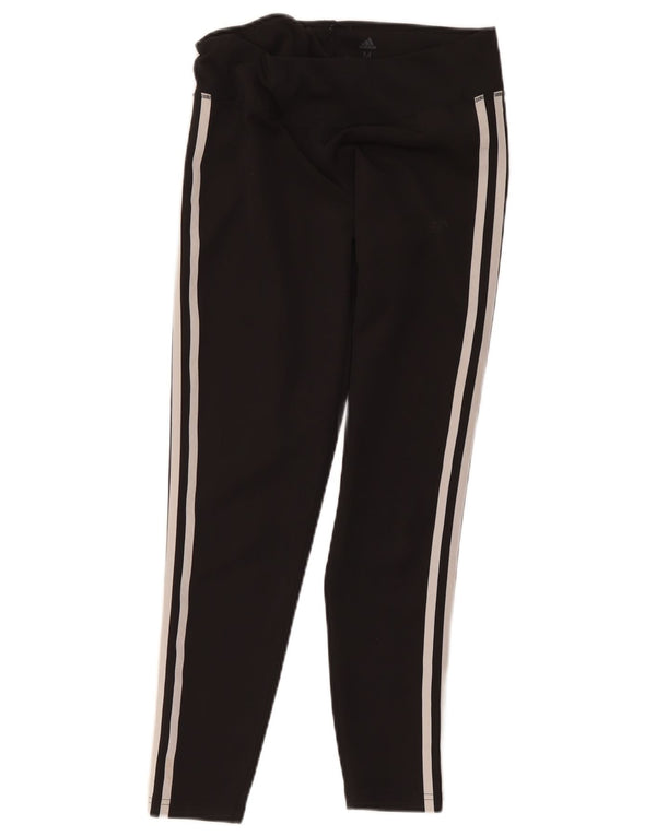 Leggings Adidas Climalite Crop da donna UK 12/14 Poliestere nero medio