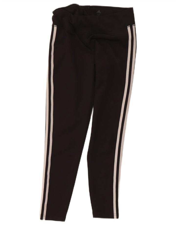 Leggings Adidas Climalite Crop da donna UK 12/14 Poliestere nero medio