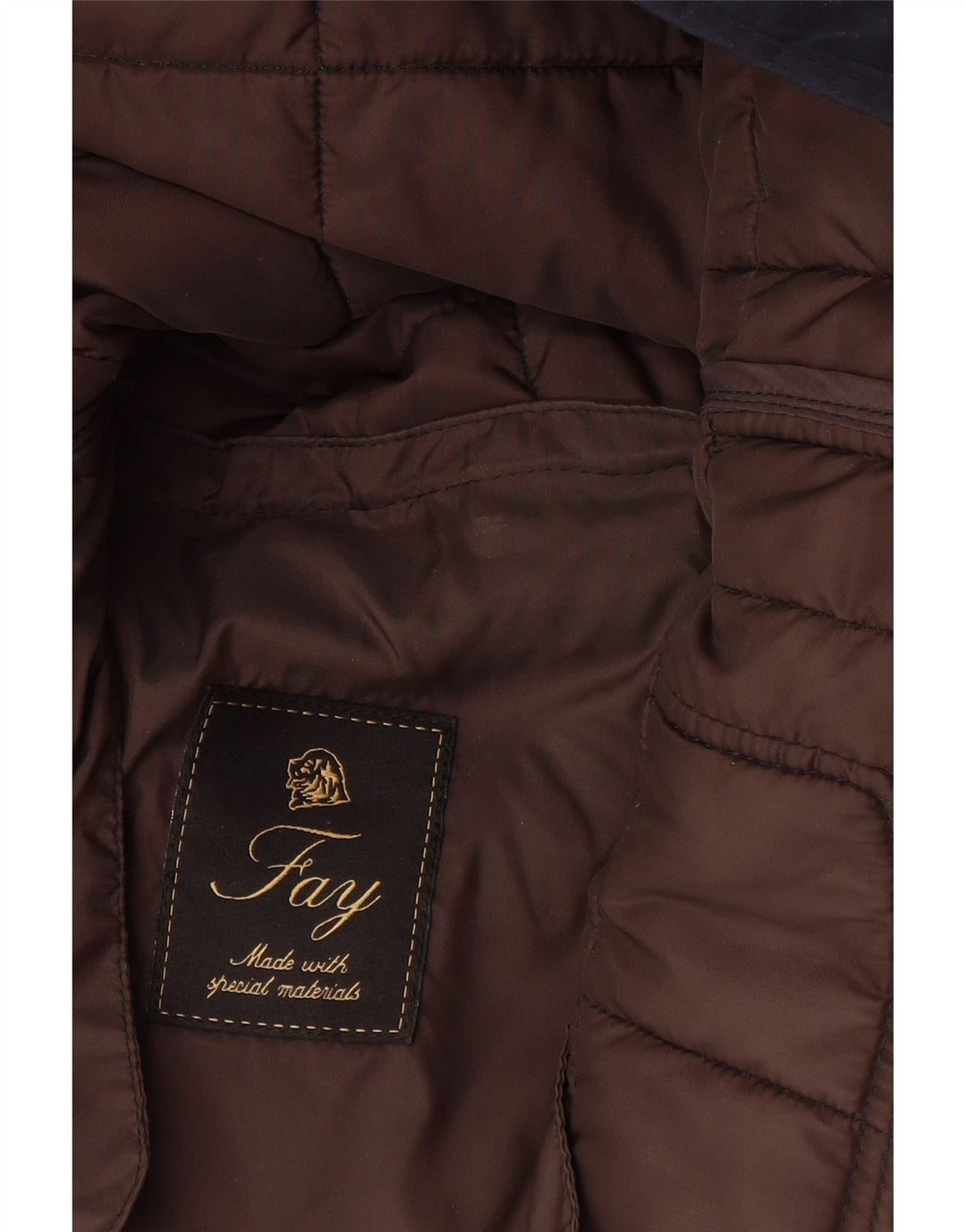 Giacca imbottita da uomo Fay UK 36 Small Blu Navy