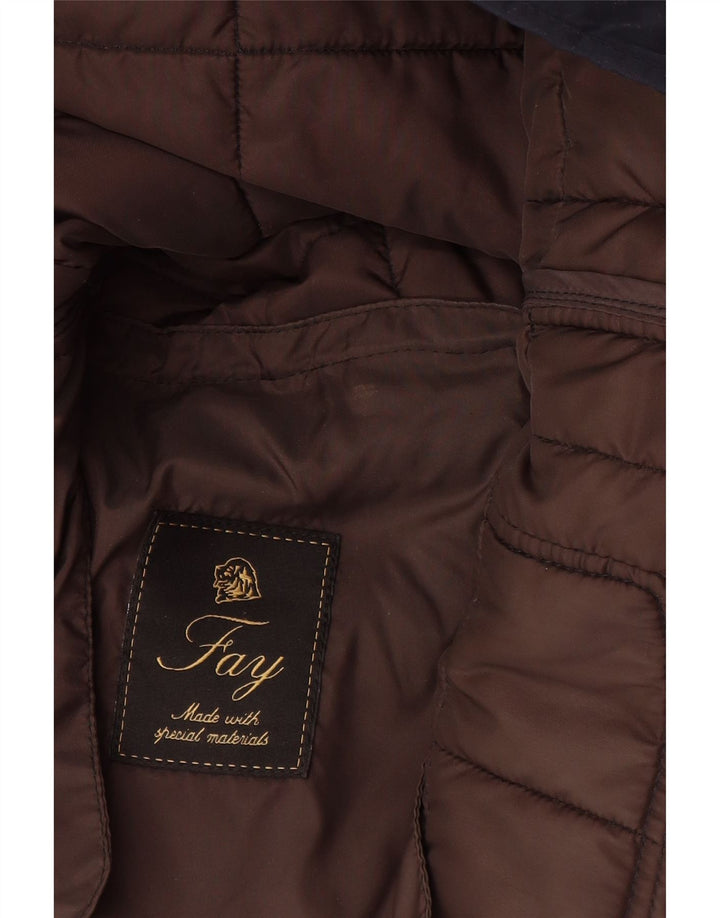 Giacca imbottita da uomo Fay UK 36 Small Blu Navy