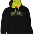 Felpa con cappuccio grafica da uomo Puma media cotone blu navy