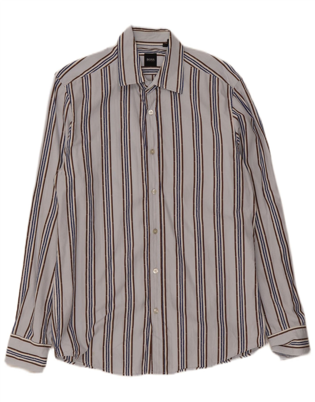 Camicia da uomo Hugo Boss a righe blu medio