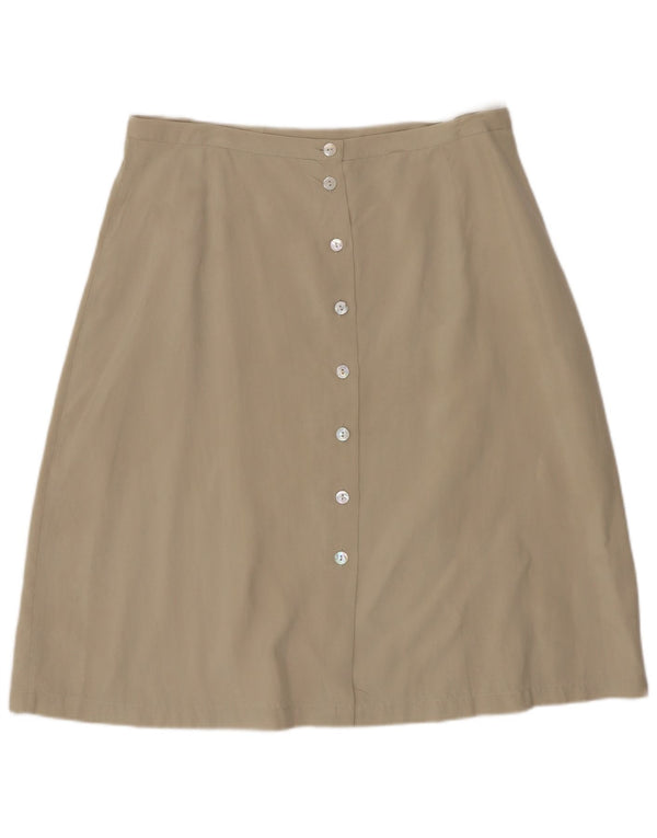 Gonna a trapezio da donna Blunauta IT 40 piccola W28 Beige Seta