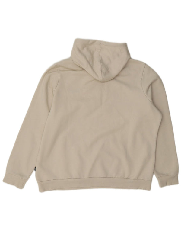 Felpa con cappuccio da donna Puma UK 18 XL cotone bianco sporco