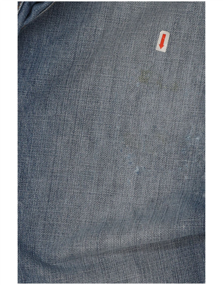 Jeans dritti invecchiati da uomo Calvin Klein W33 L27 cotone blu