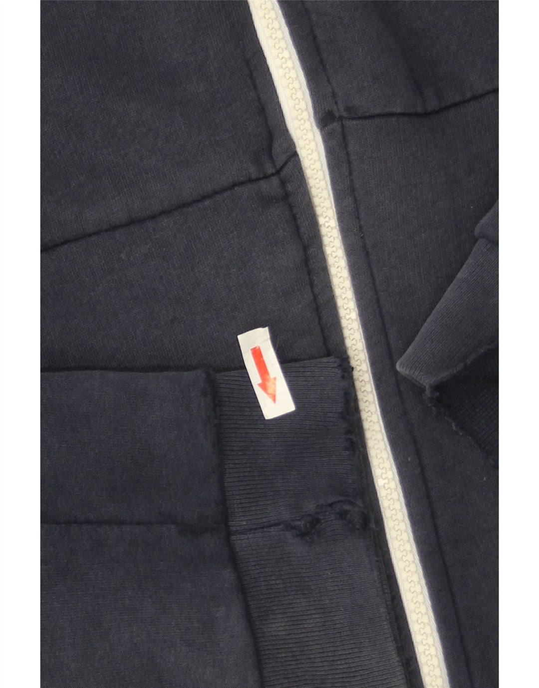 Maglione con cappuccio e zip da uomo Zara in cotone blu navy medio