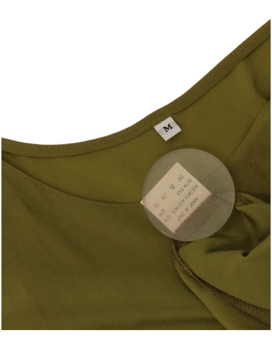 Canotta vintage da donna UK 14 Acetato verde medio