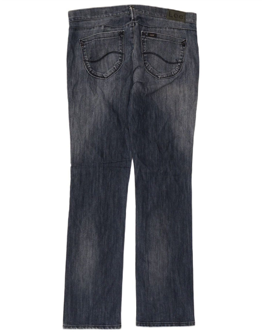 LEE Womens Lynn Straight Jeans W32 L33  Blue Cotton