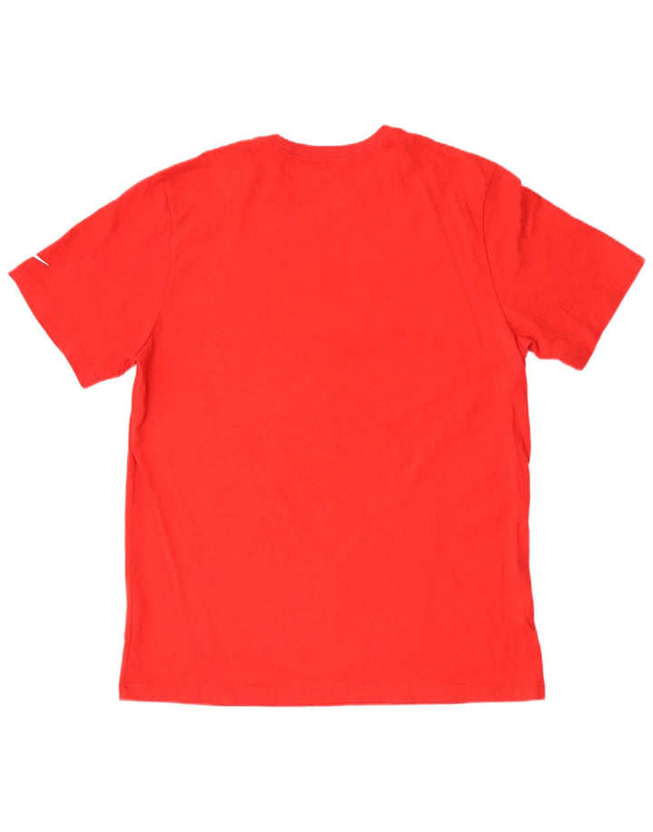 T-shirt grafica Nike da uomo con vestibilità regolare, XL, in cotone rosso