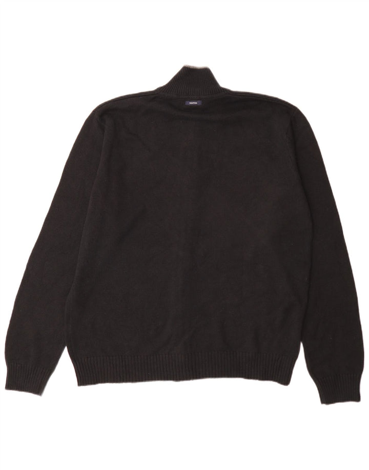 Maglione cardigan da uomo Nautica grande cotone blu navy