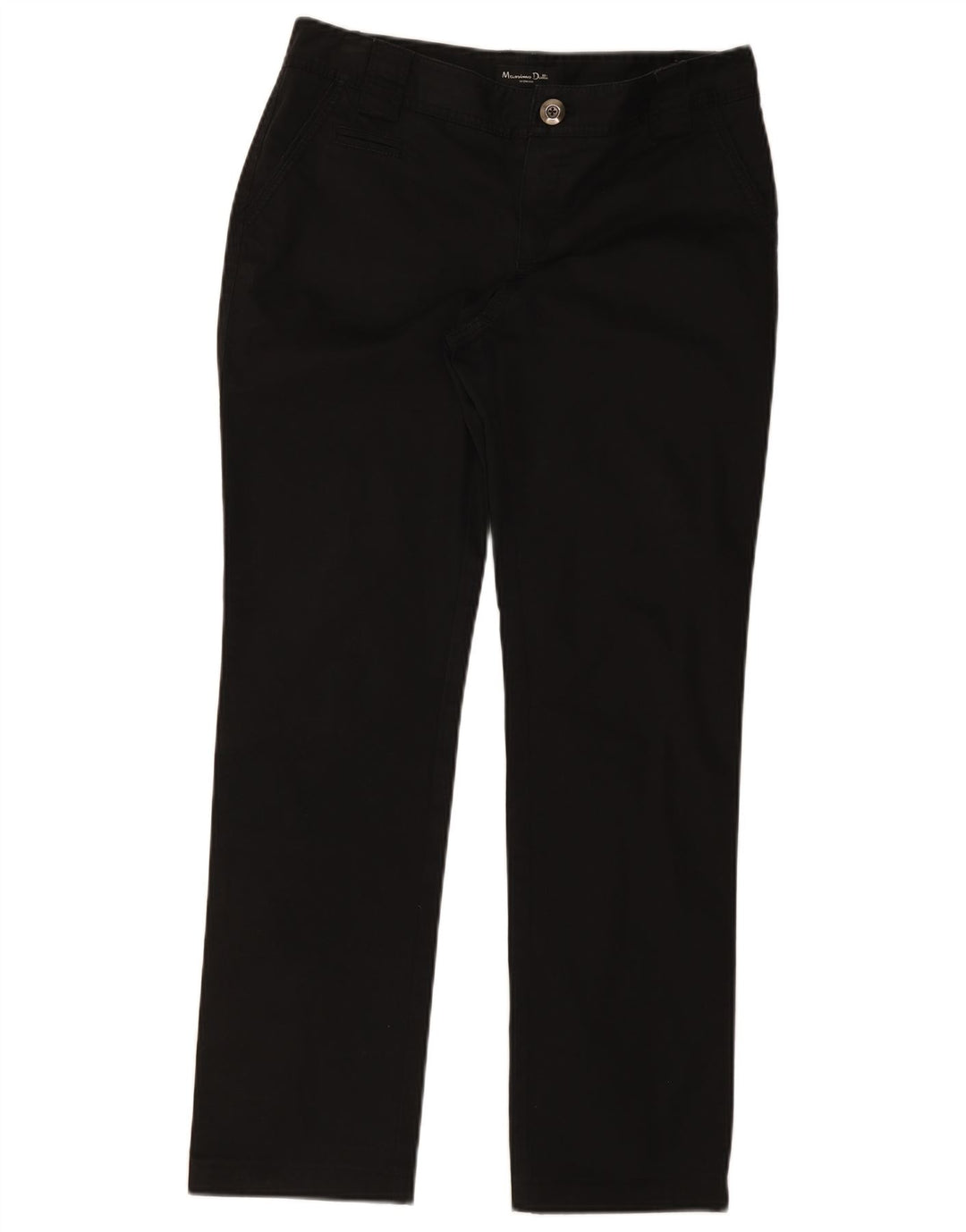 Pantaloni chino dritti da donna Massimo Dutti EU 40 medio W30 L30 neri