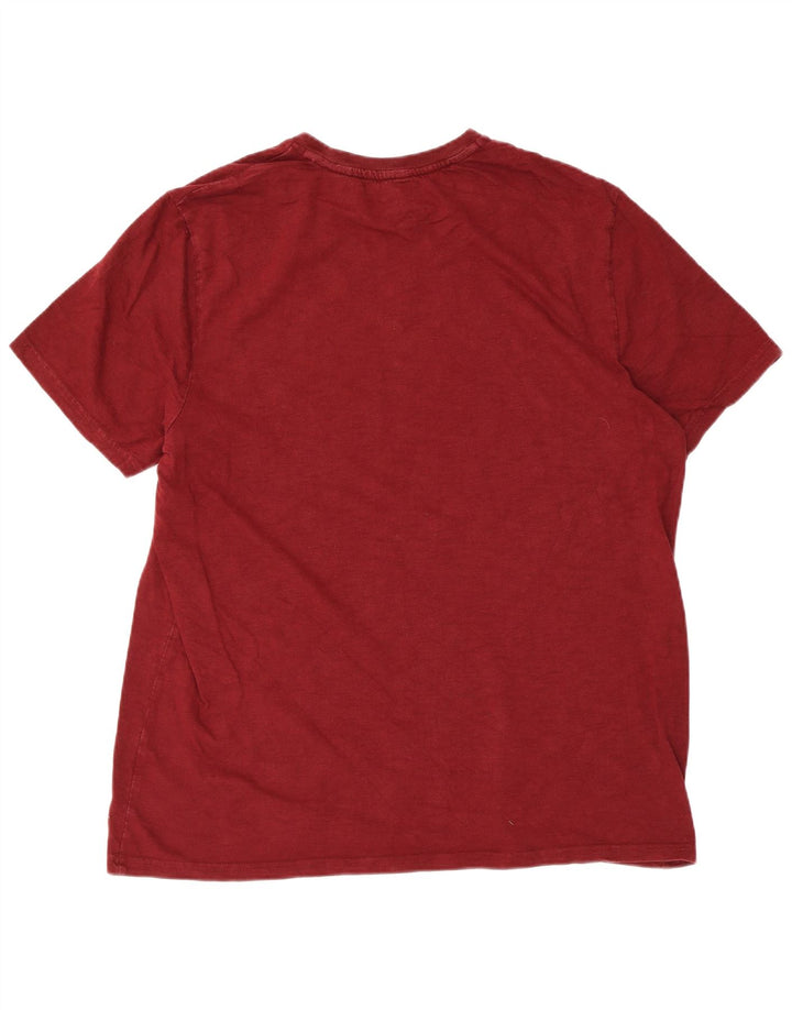 T-shirt grafica da uomo Fat Face Top 2XL in cotone marrone