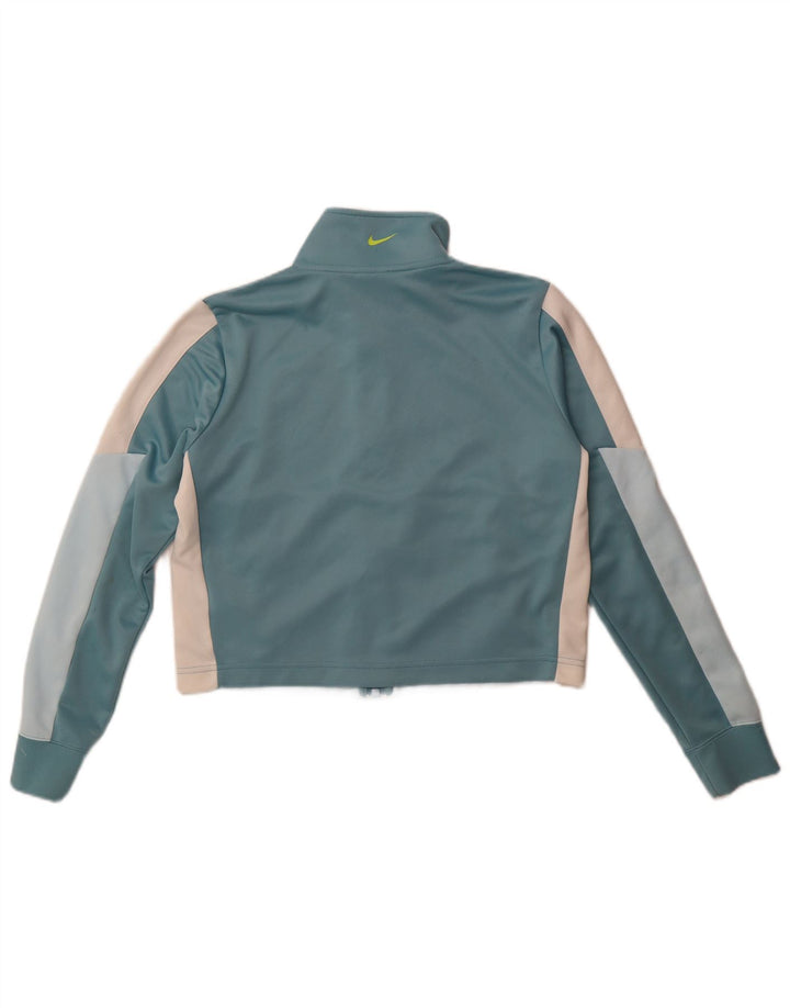 Giacca da ginnastica oversize con grafica Nike da donna UK 10 piccola blu