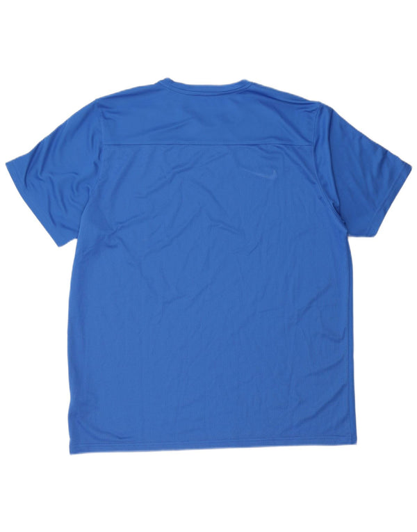 T-shirt Nike Dri Fit da uomo Top 2XL blu poliestere
