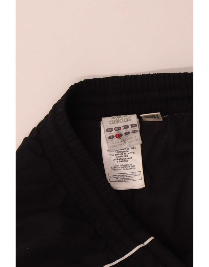 Pantaloni della tuta da donna Adidas UK 10 piccoli poliestere nero