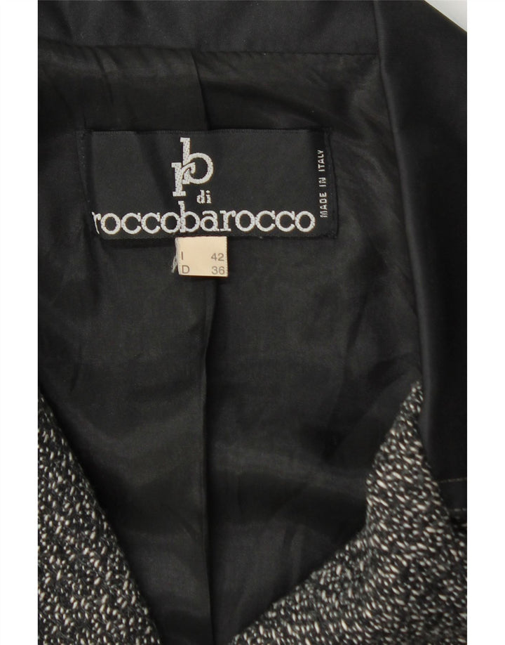 Soprabito Donna ROCCOBAROCCO IT 42 Medio Nero Lana Puntinata
