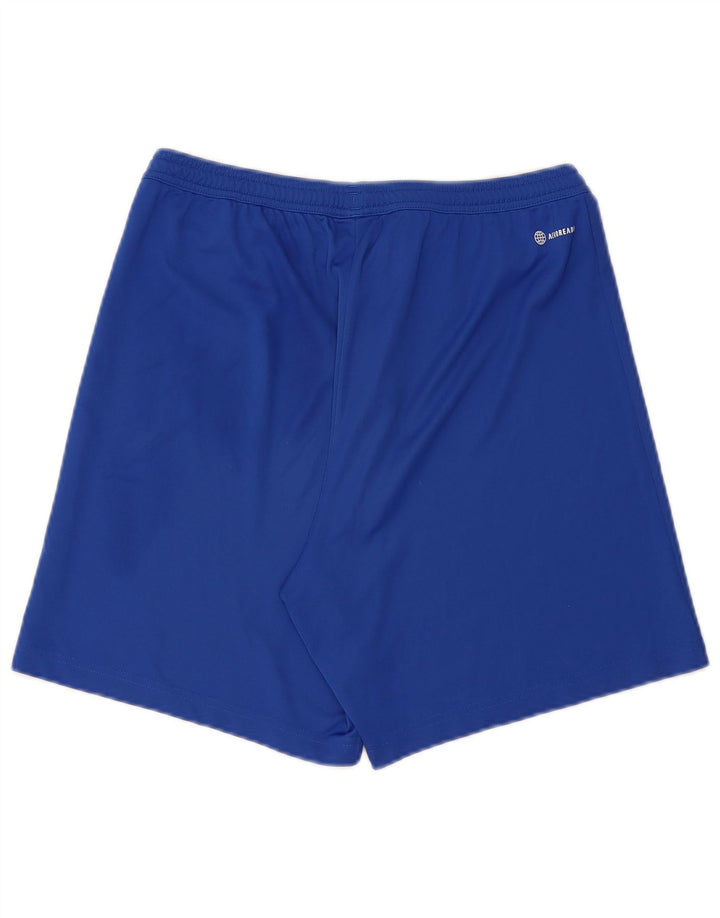 Pantaloncini sportivi ADIDAS Aeroready da uomo, grandi, in poliestere blu