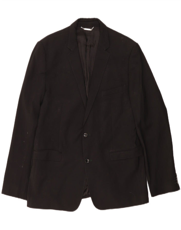 Giacca blazer slim da uomo a 2 bottoni Dolce & Gabbana IT 54 2XL lana nera