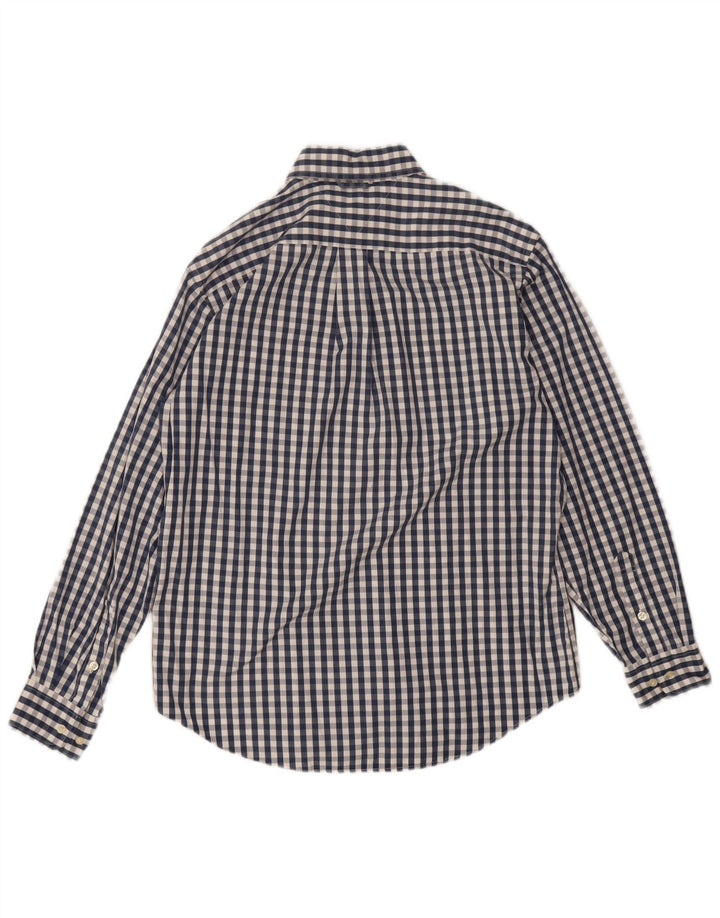 Camicia da uomo Tommy Hilfiger in cotone a quadretti blu navy medio