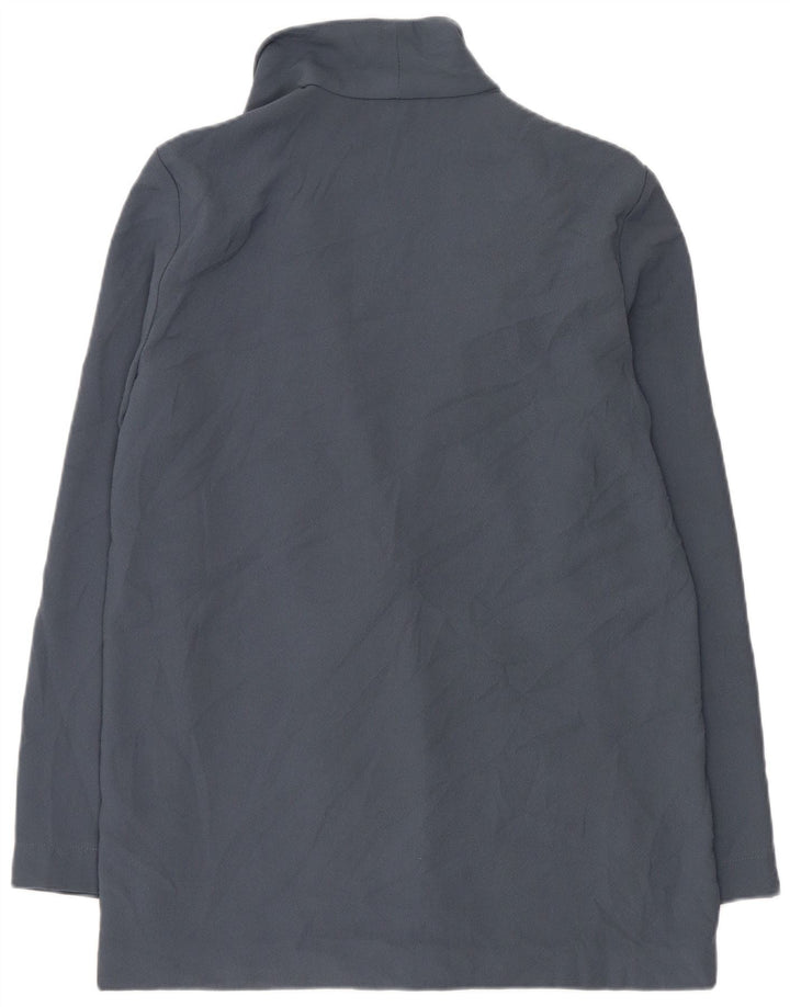 Giacca blazer doppiopetto da donna Topshop UK 10 piccola poliestere blu