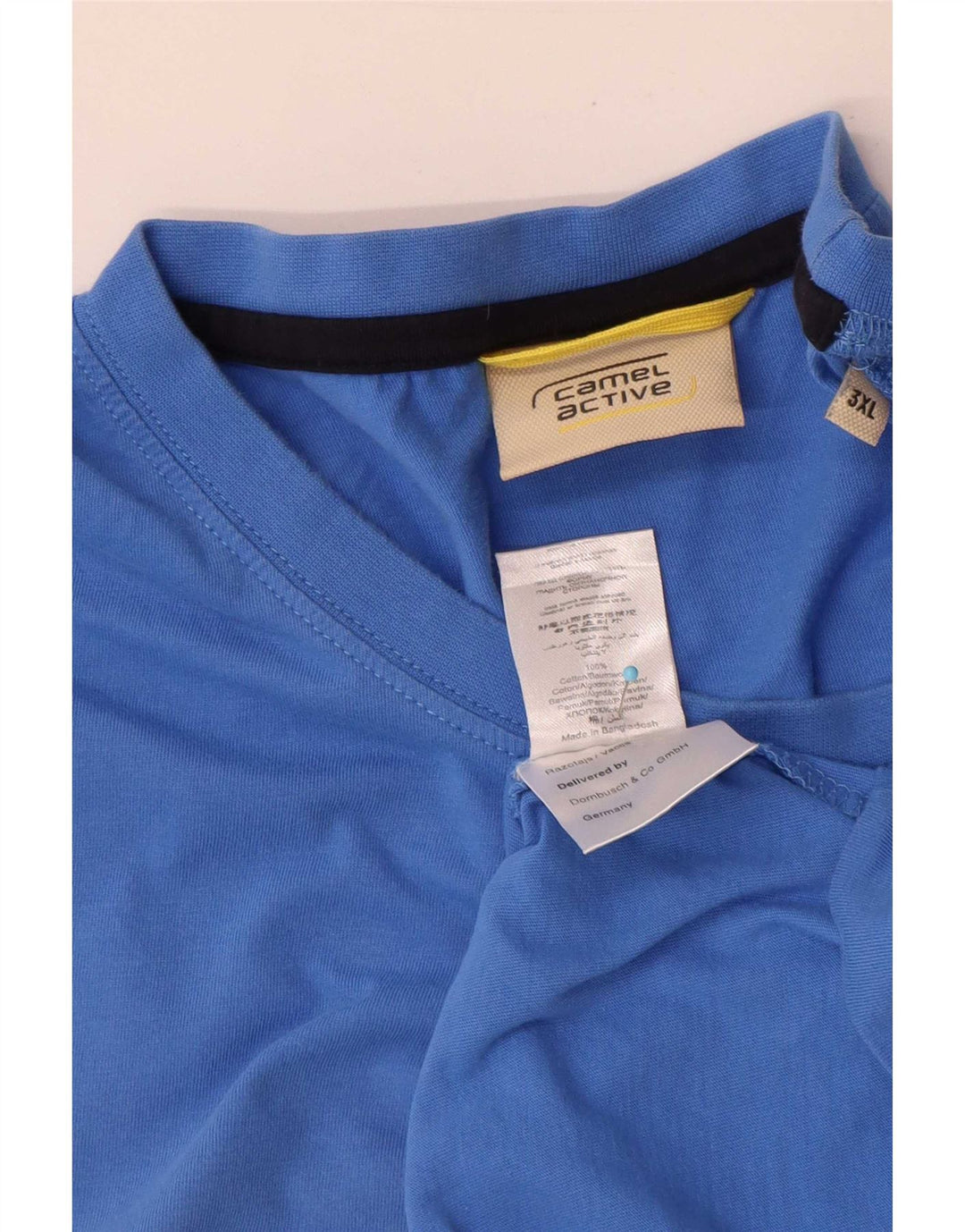 T-shirt da uomo Camel Active Top 3XL in cotone blu