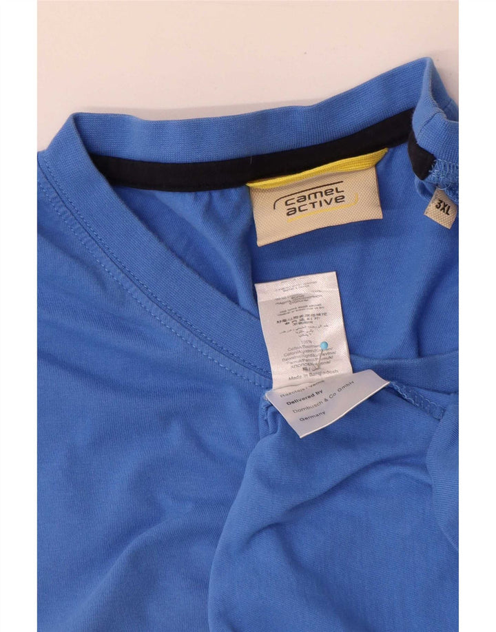 T-shirt da uomo Camel Active Top 3XL in cotone blu