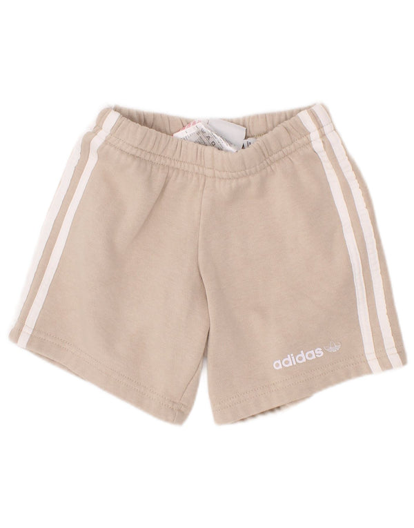 Pantaloncini sportivi Adidas da bambino 18-24 mesi in cotone beige