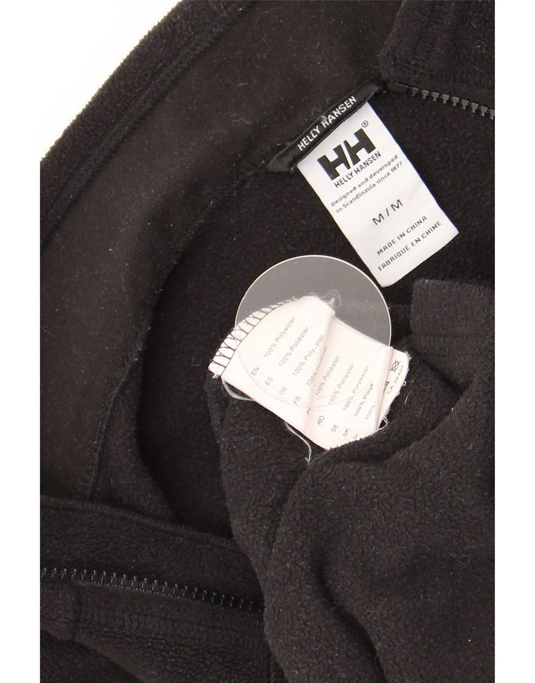 Giacca in pile da uomo Helly Hansen UK 38 poliestere nero medio