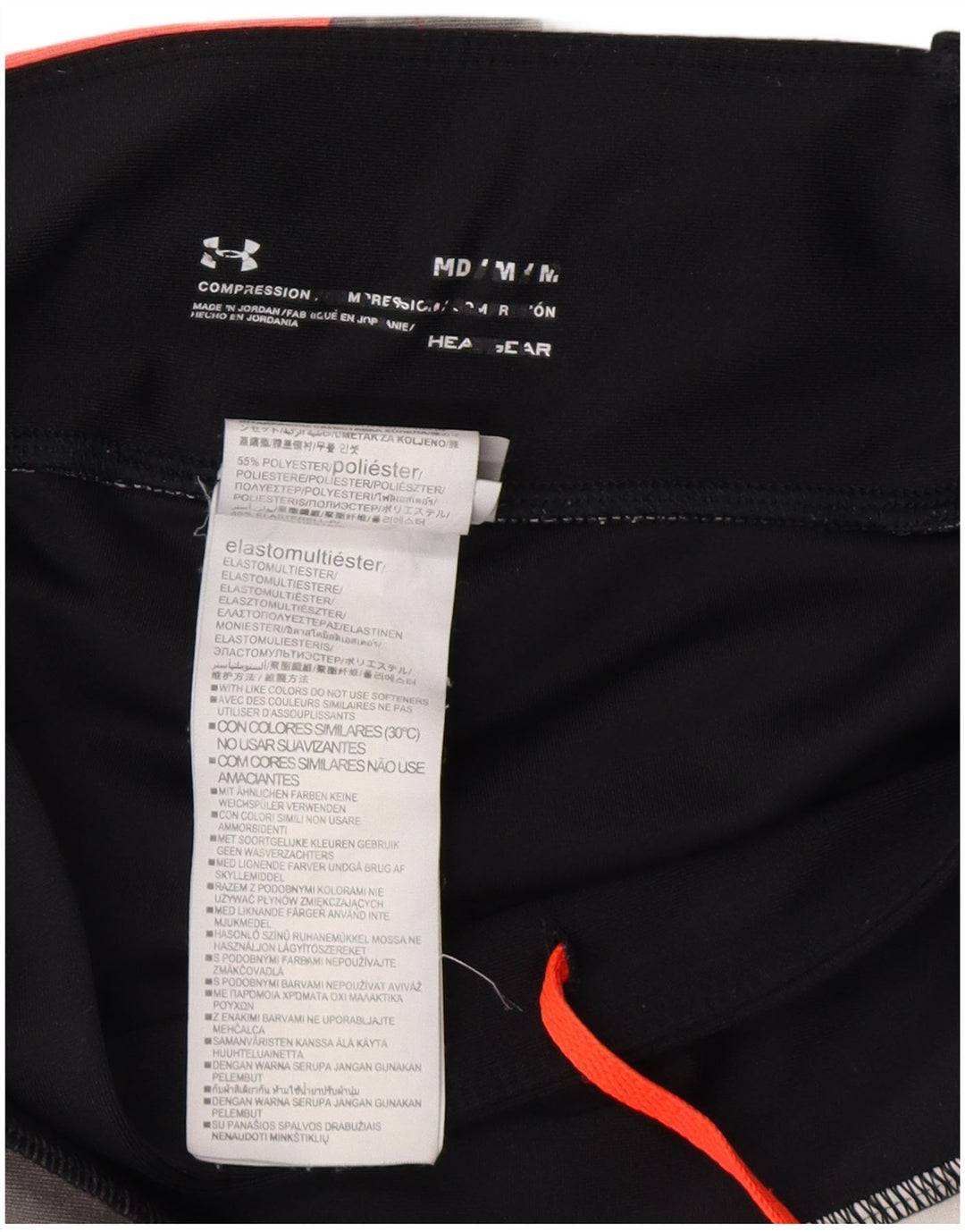 Leggings Heat Gear da donna UNDER ARMOUR UK 12 medio nero geometrico