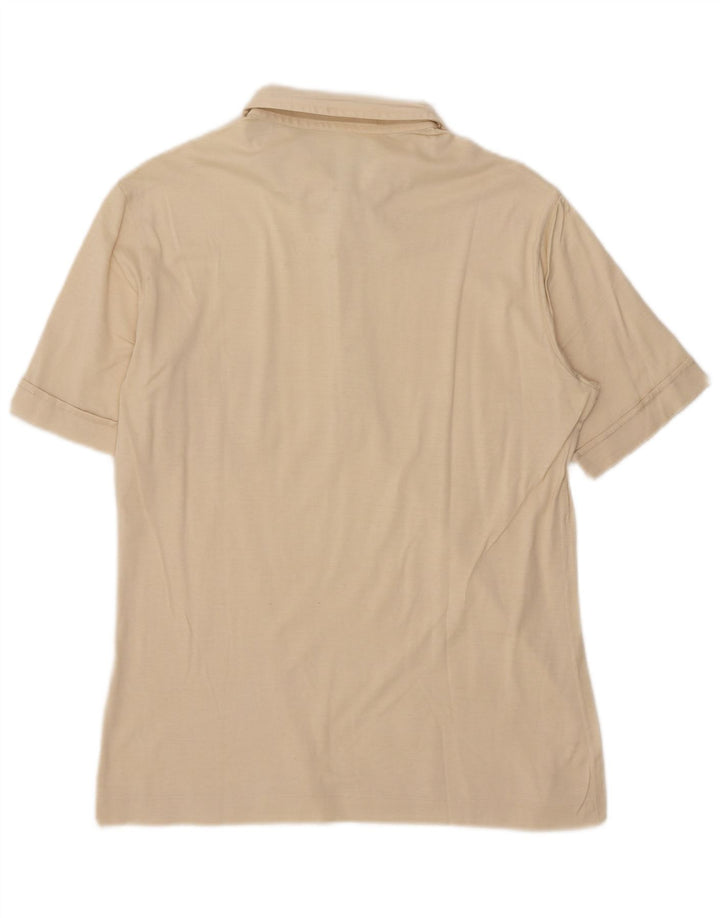 Polo vintage da uomo IT 46 piccola beige