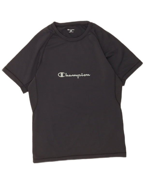 T-shirt grafica da uomo Champion Top XL nera in poliammide