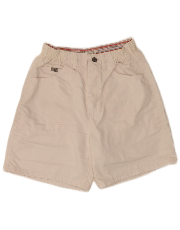 Pantaloncini casual da uomo Lee US 6 medi W30 cotone bianco
