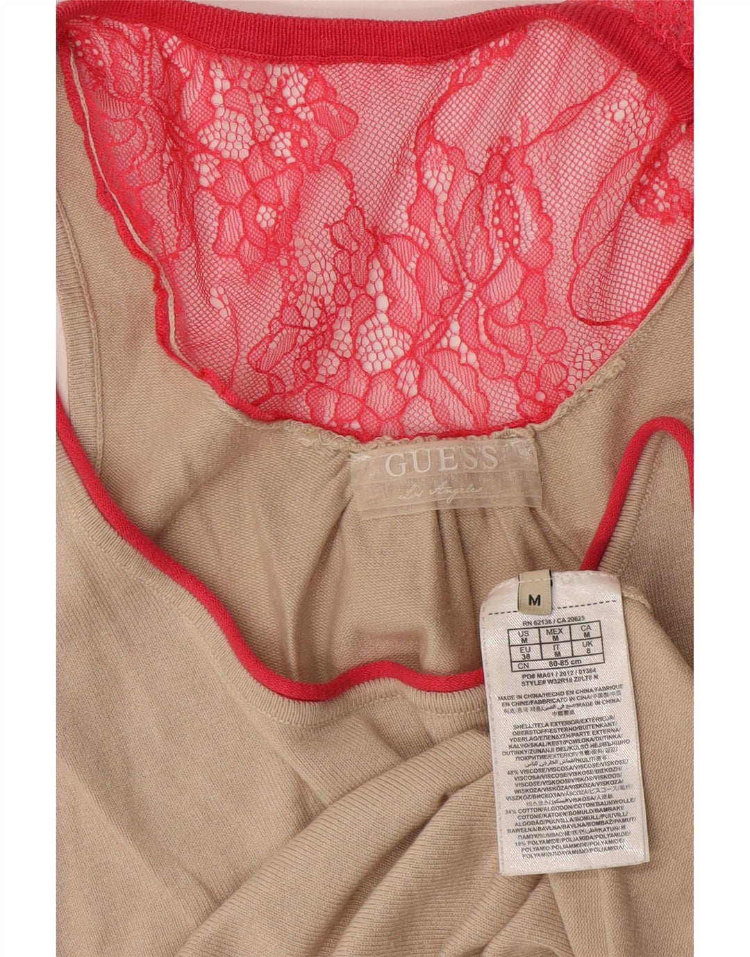 Canotta da donna Guess By Marciano UK 14 Viscosa beige medio